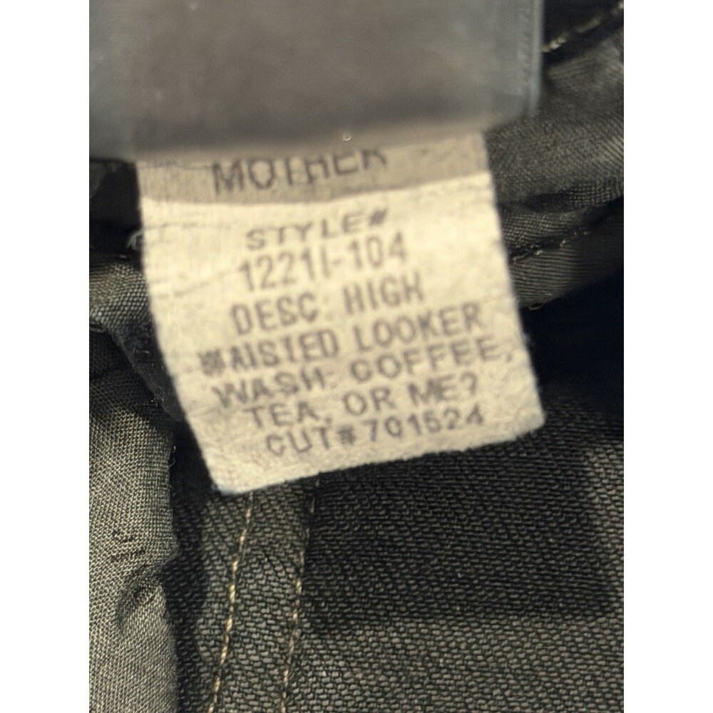 Mother The Looker High Waisted Jeans Womens 25 Blue Coffee Tea or Me Skinny - Picture 9 of 9
